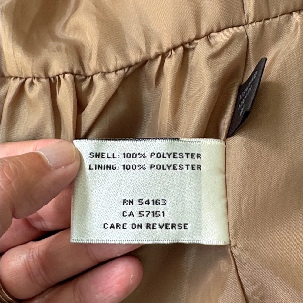 Kenneth Cole Beige Midi Trench Coat Women’s Small